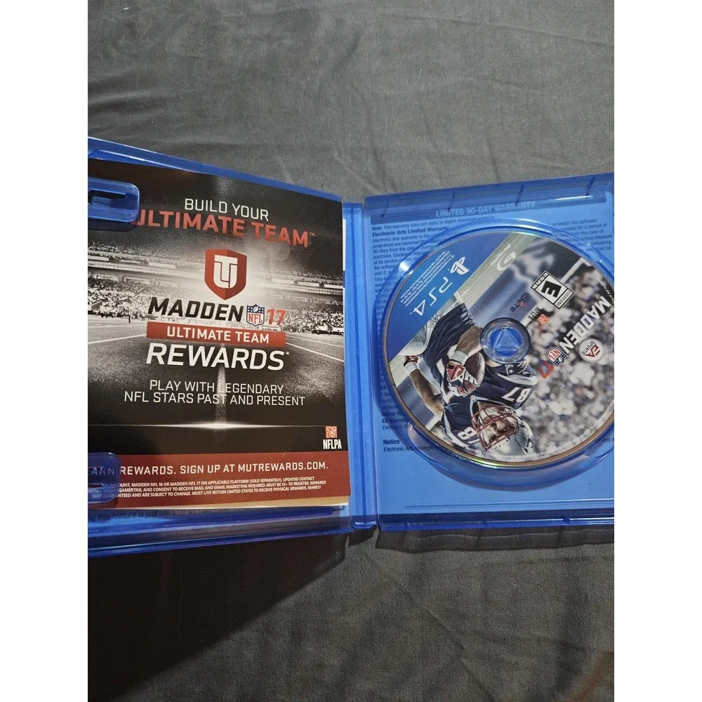 Madden NFL 17 Sony PlayStation 4 PS4‎ EA Sports Football Game Disc & Case